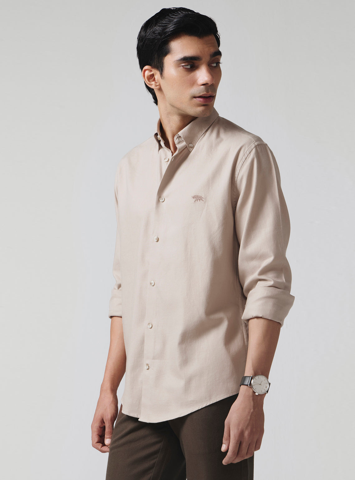 Khaki Cloud Cotton Shirt