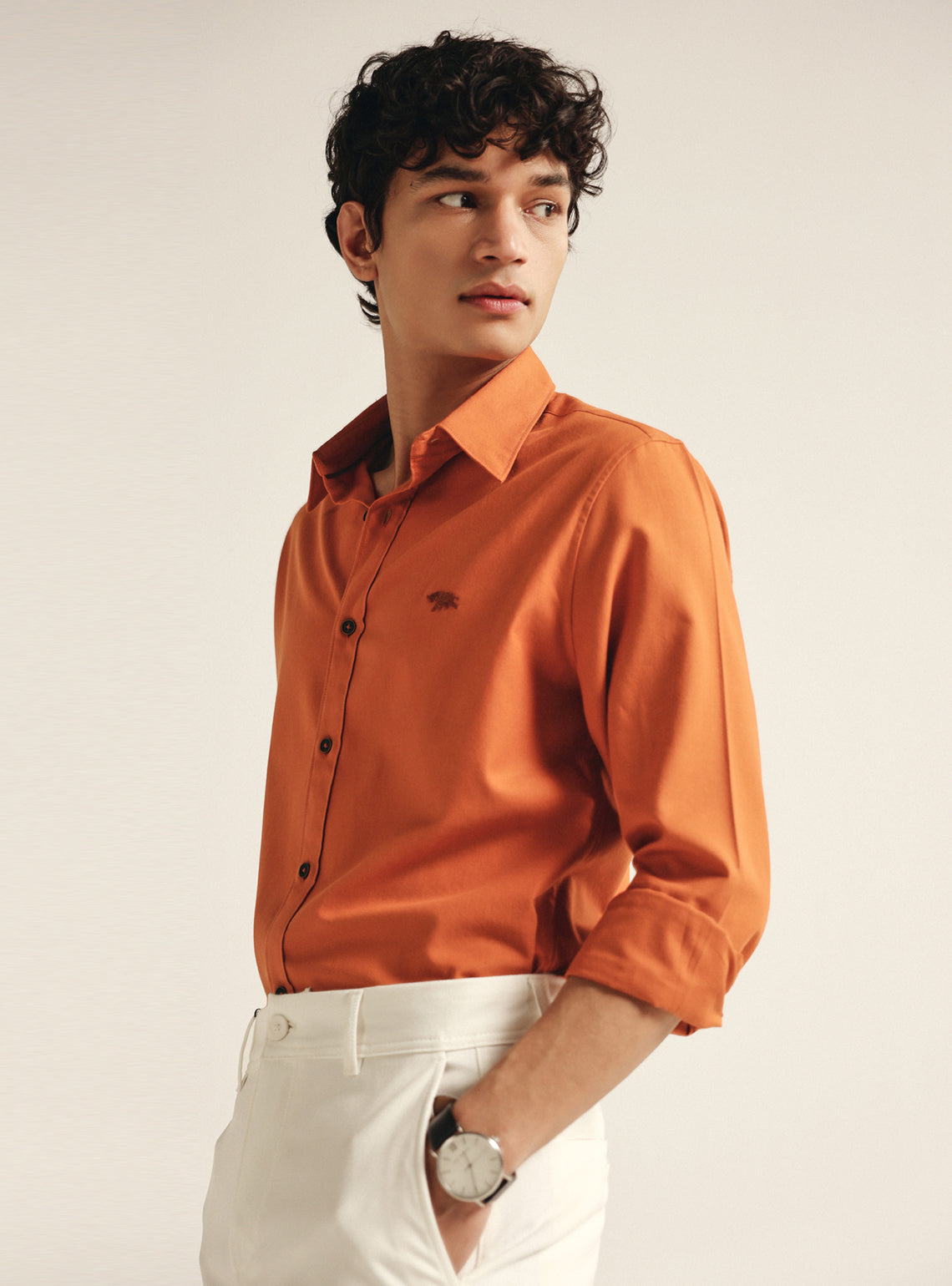 Clay Rust Cotton Oxford Shirt