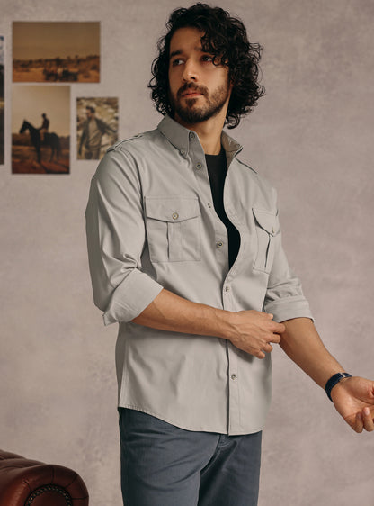 Grey Tide Cotton Blend Shirt