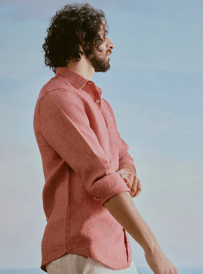 Current Red Linen Shirt