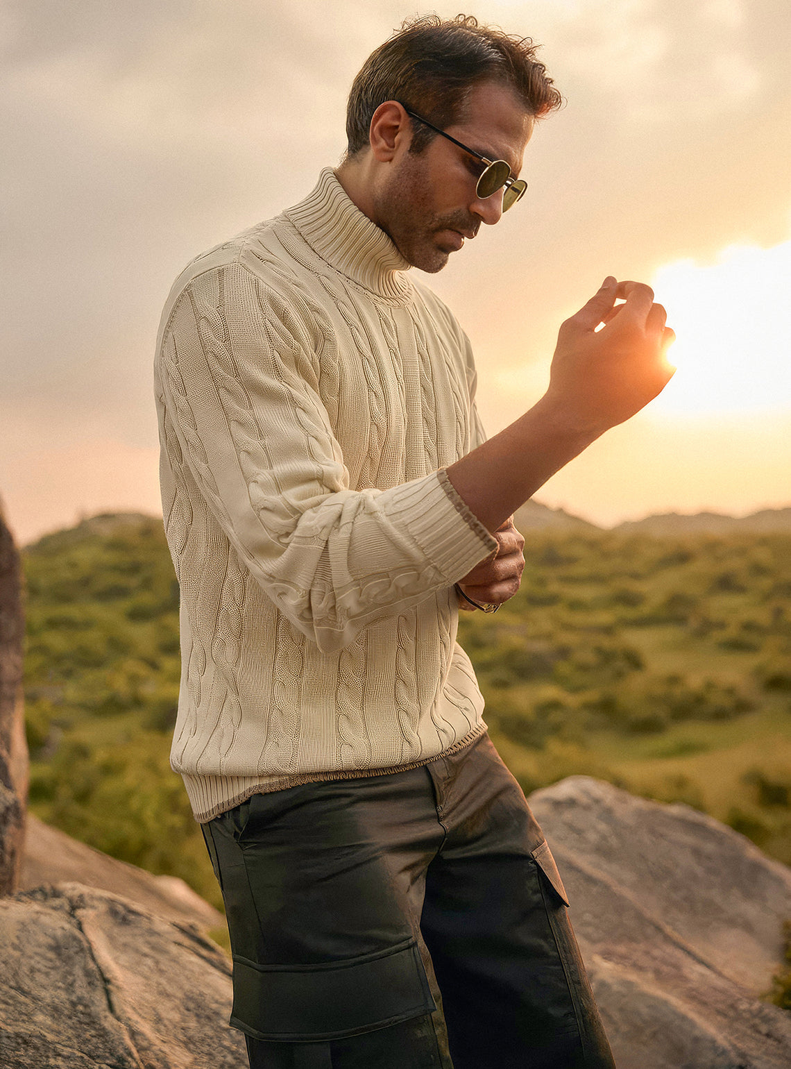 Dawn Off White Cotton Blend Pullover