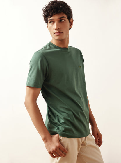 Mineral Olive Cotton Crew