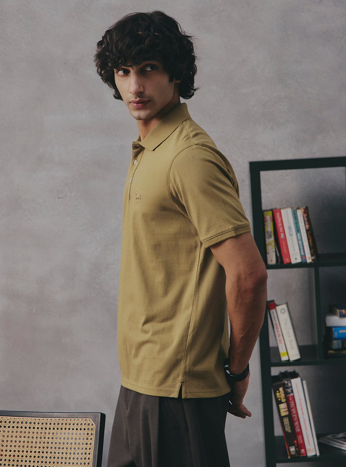 Sage Olive Cotton Polo