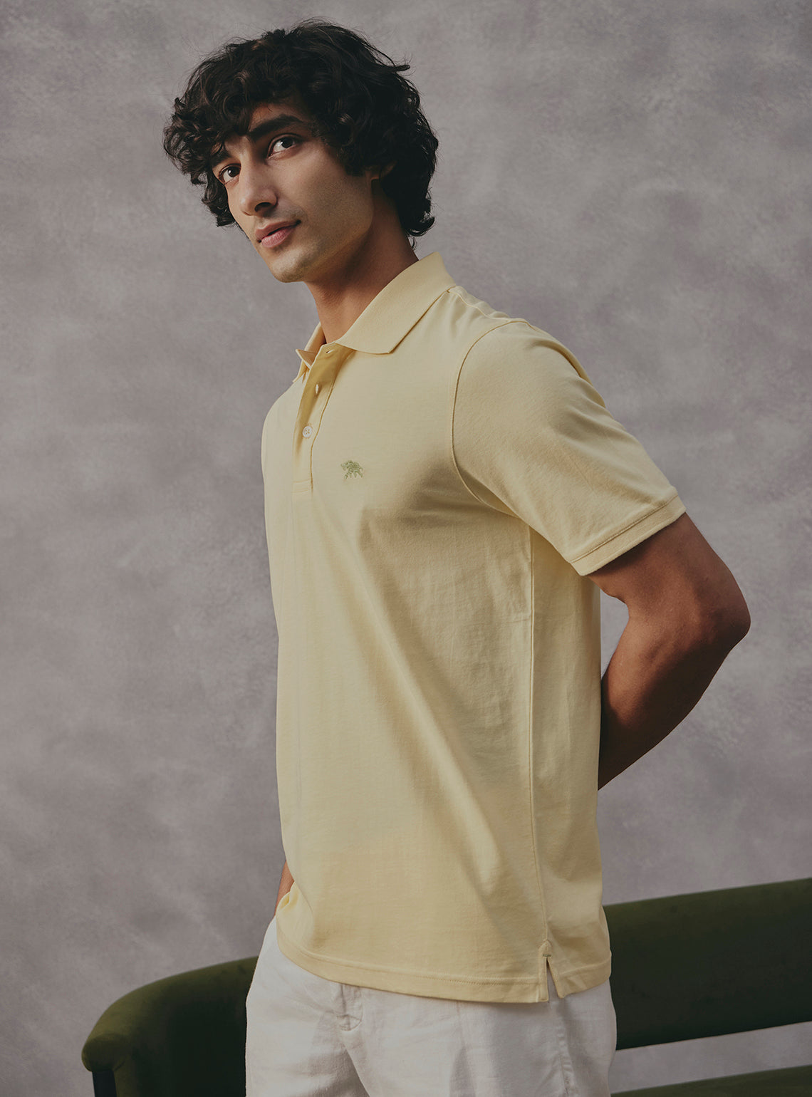 Turmeric Yellow Cotton Polo