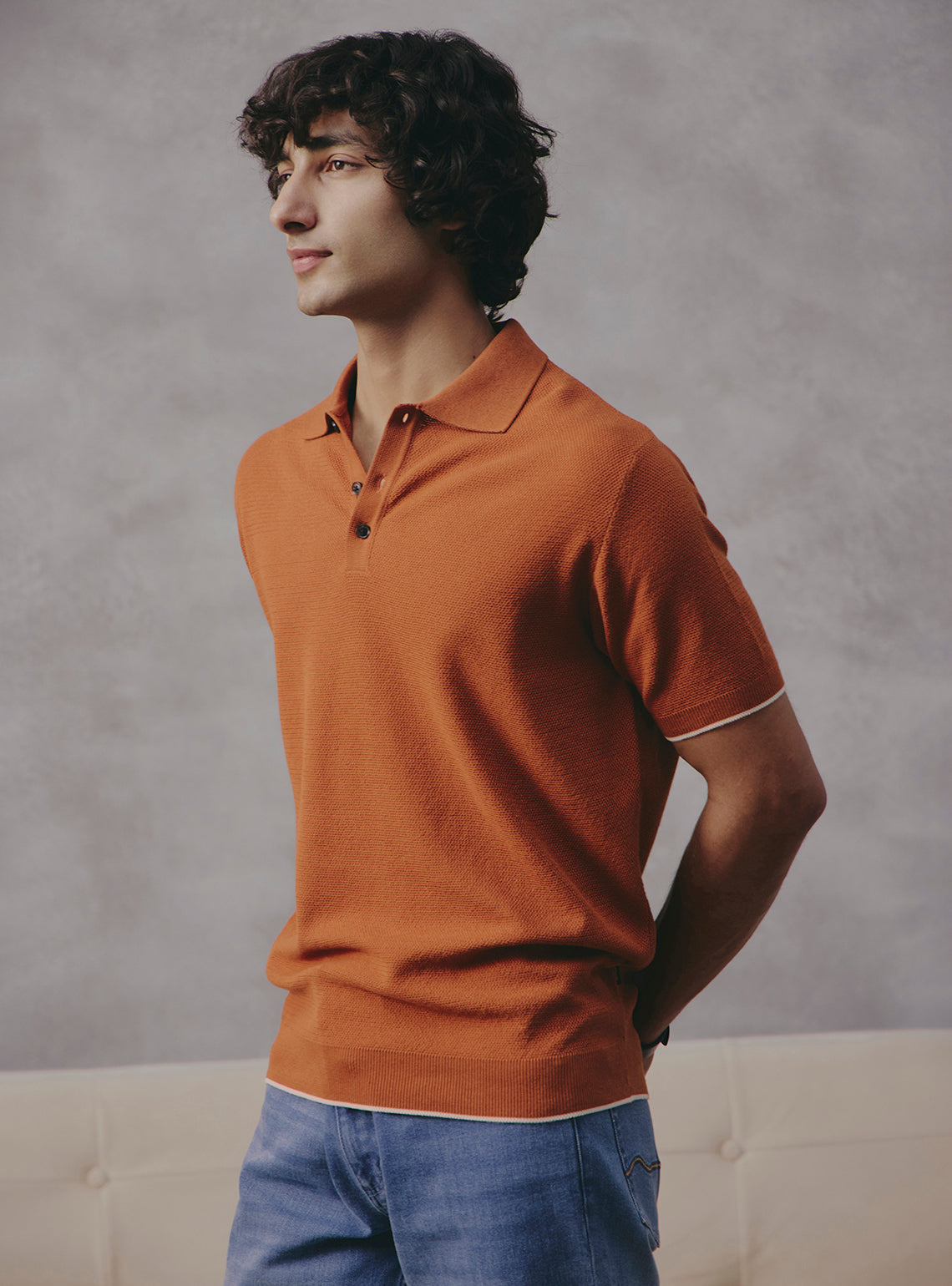 Truffle Brown Cotton Polo