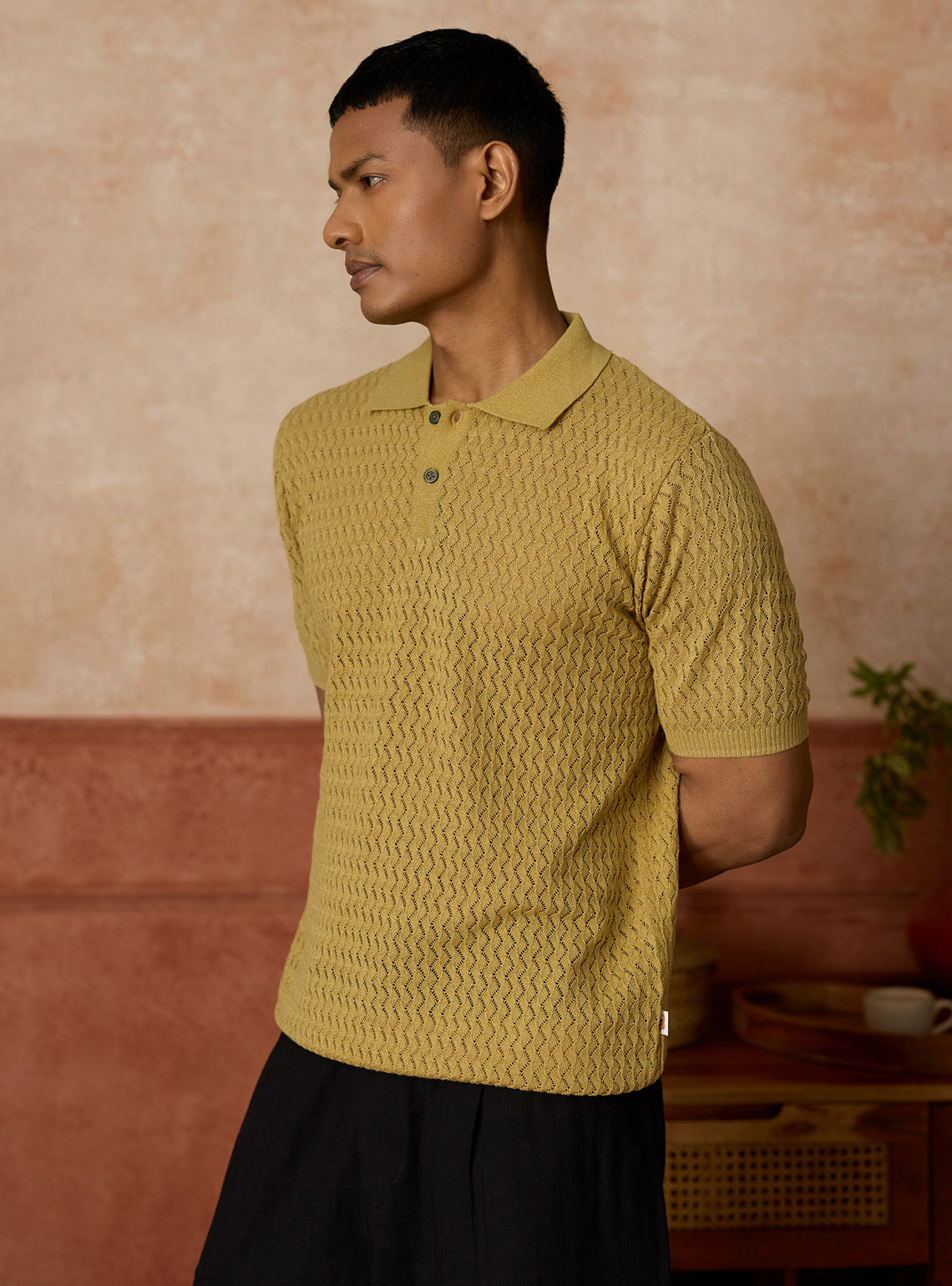 Canopy Olive Grindle Cotton Polo