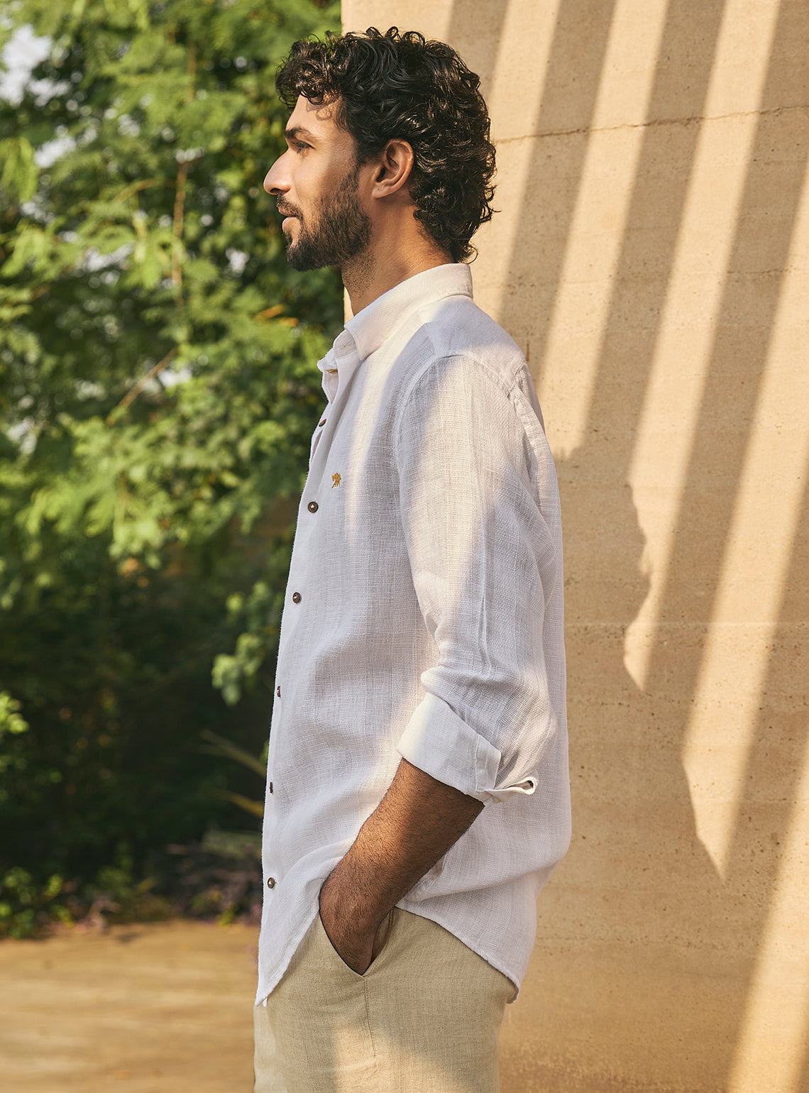 White Tide European Linen Shirt