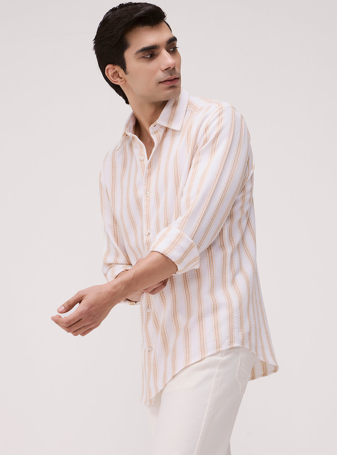 Sand Khaki Cotton Shirt
