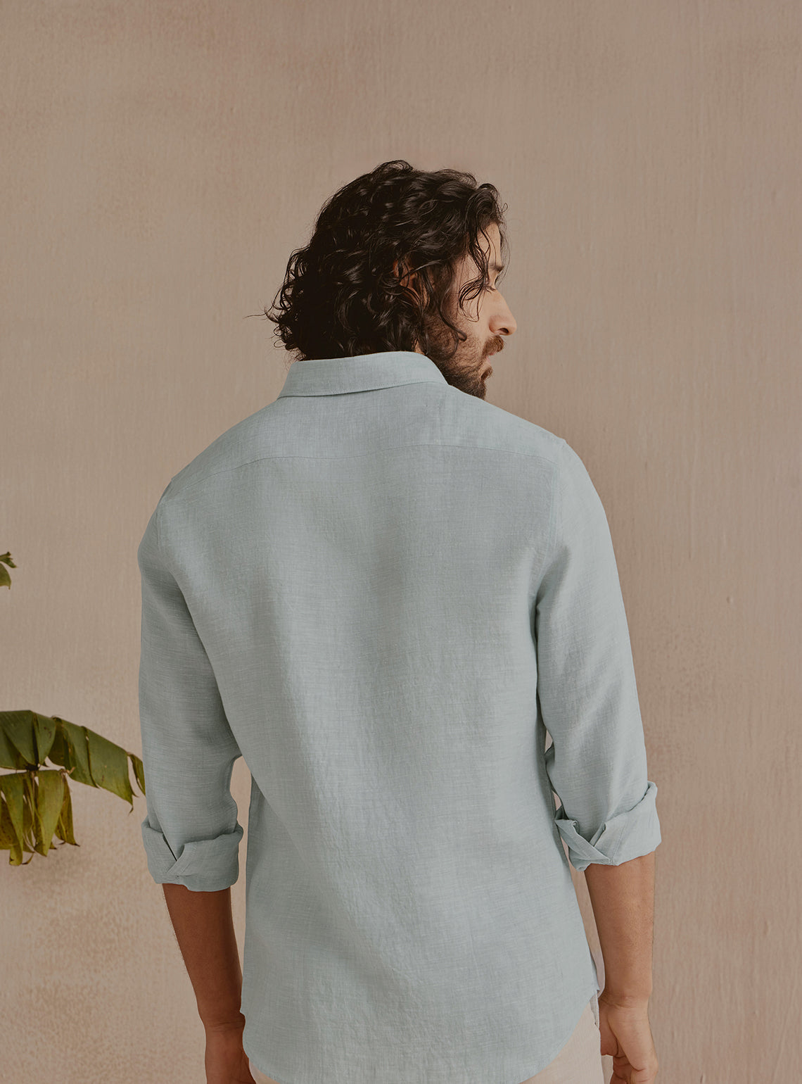 Mist Grey Linen Shirt