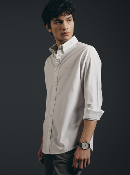 Lily White Cotton Oxford Shirt