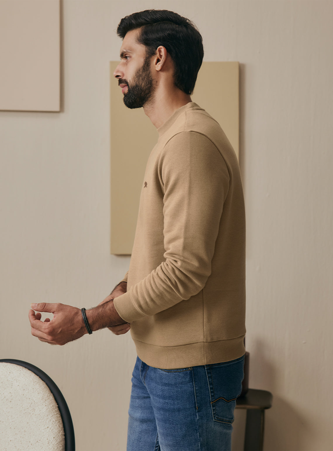 Oat Khaki Fleece Sweatshirt
