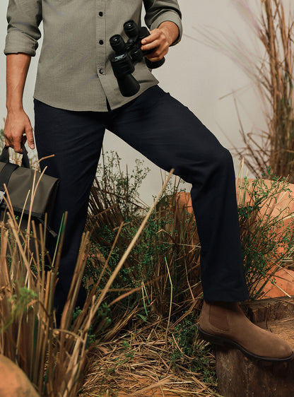 Harbour Trail Cotton Navy Chino