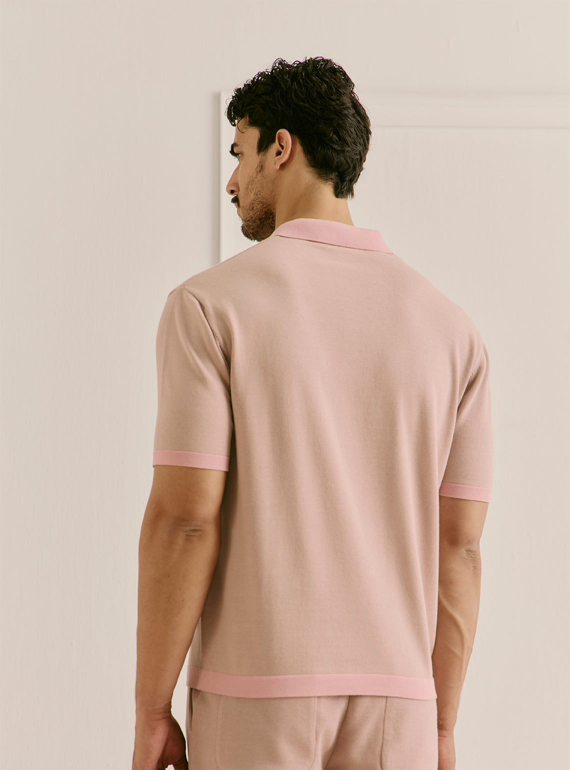 Terrian Khaki Cotton Knit Polo
