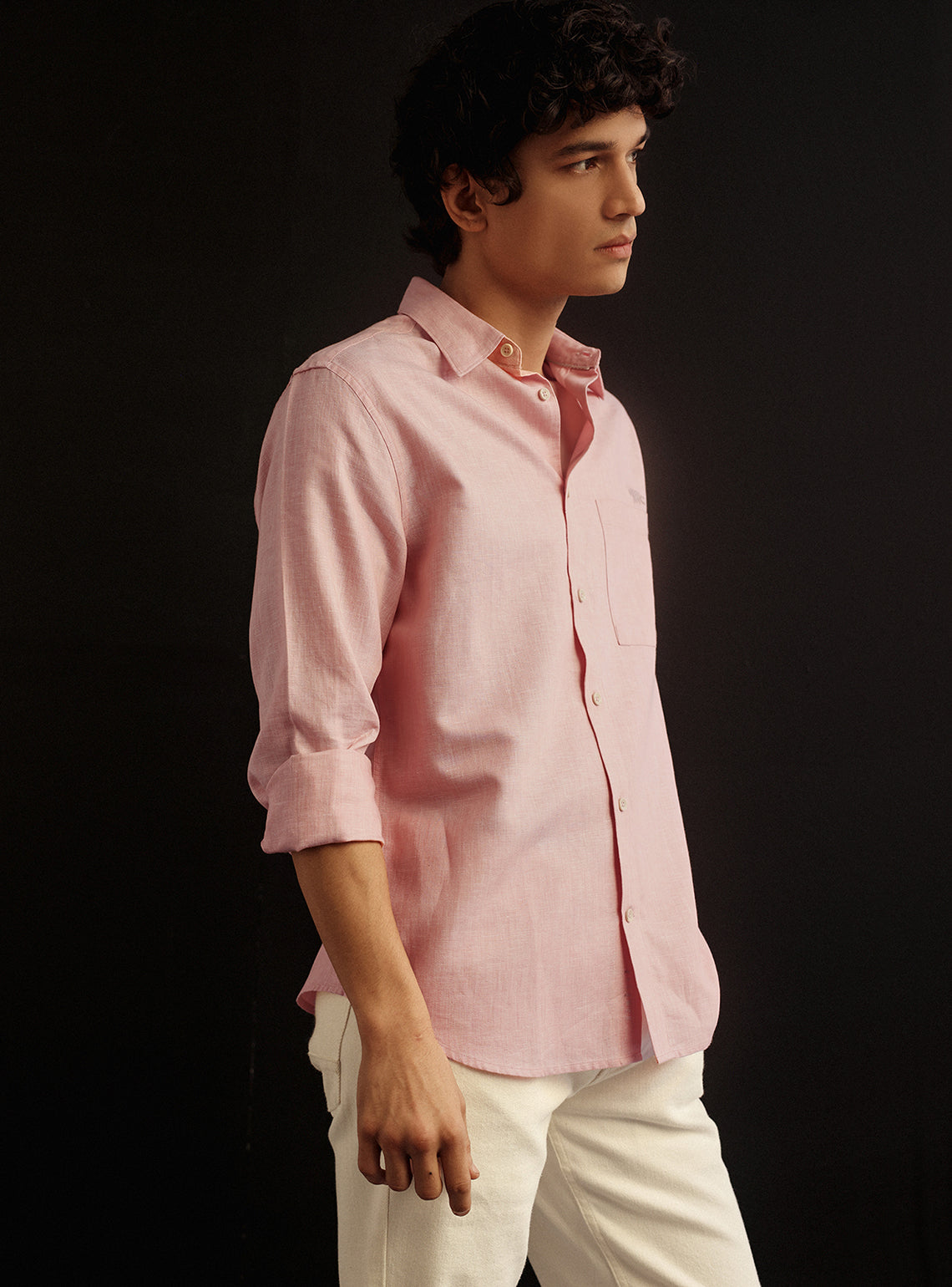 Viola Bloom Cotton Blend Melange Shirt