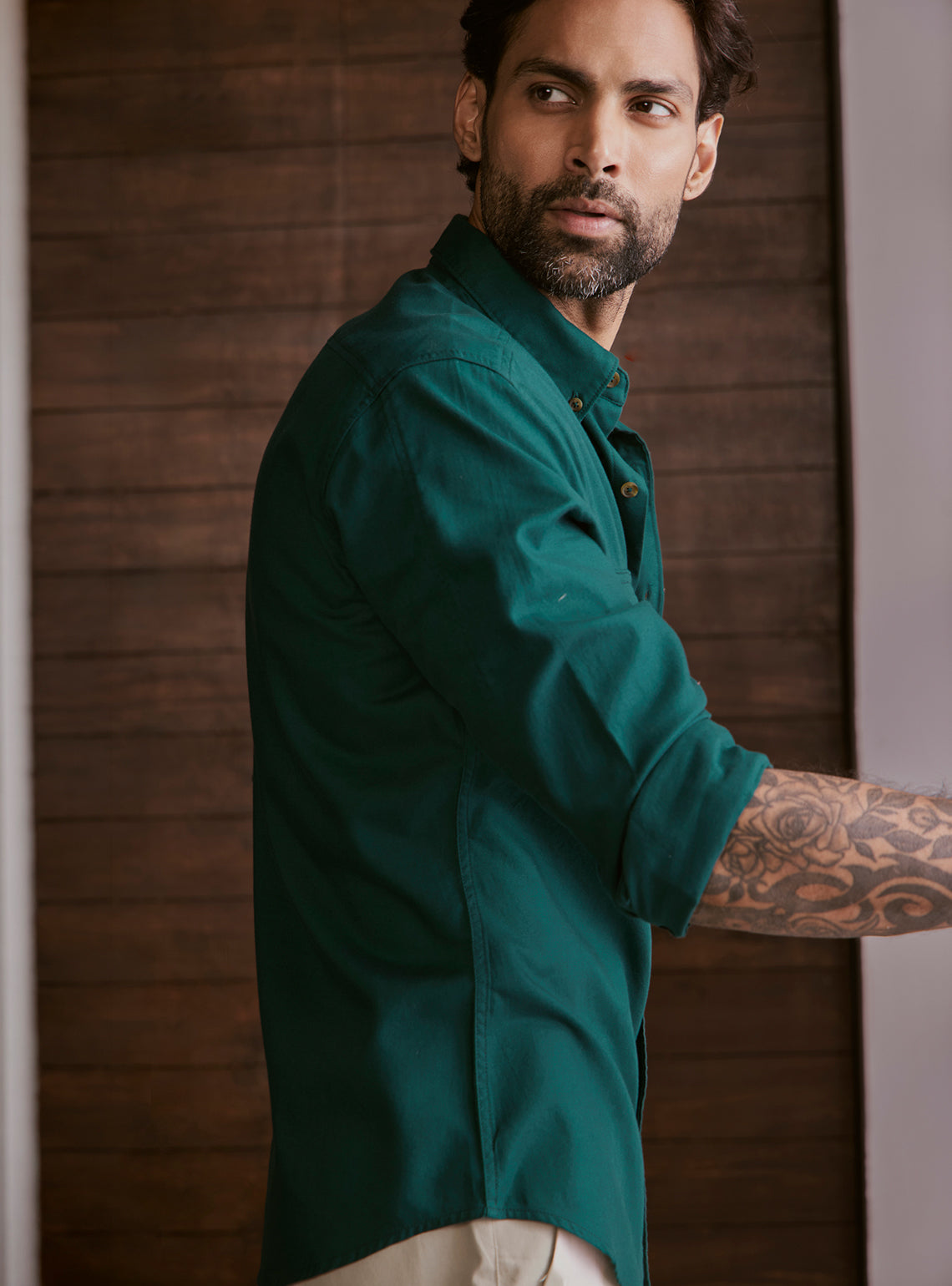 Mineral Teal Explorer Cotton Shirt