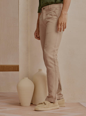 Silt Brown Linen Trousers