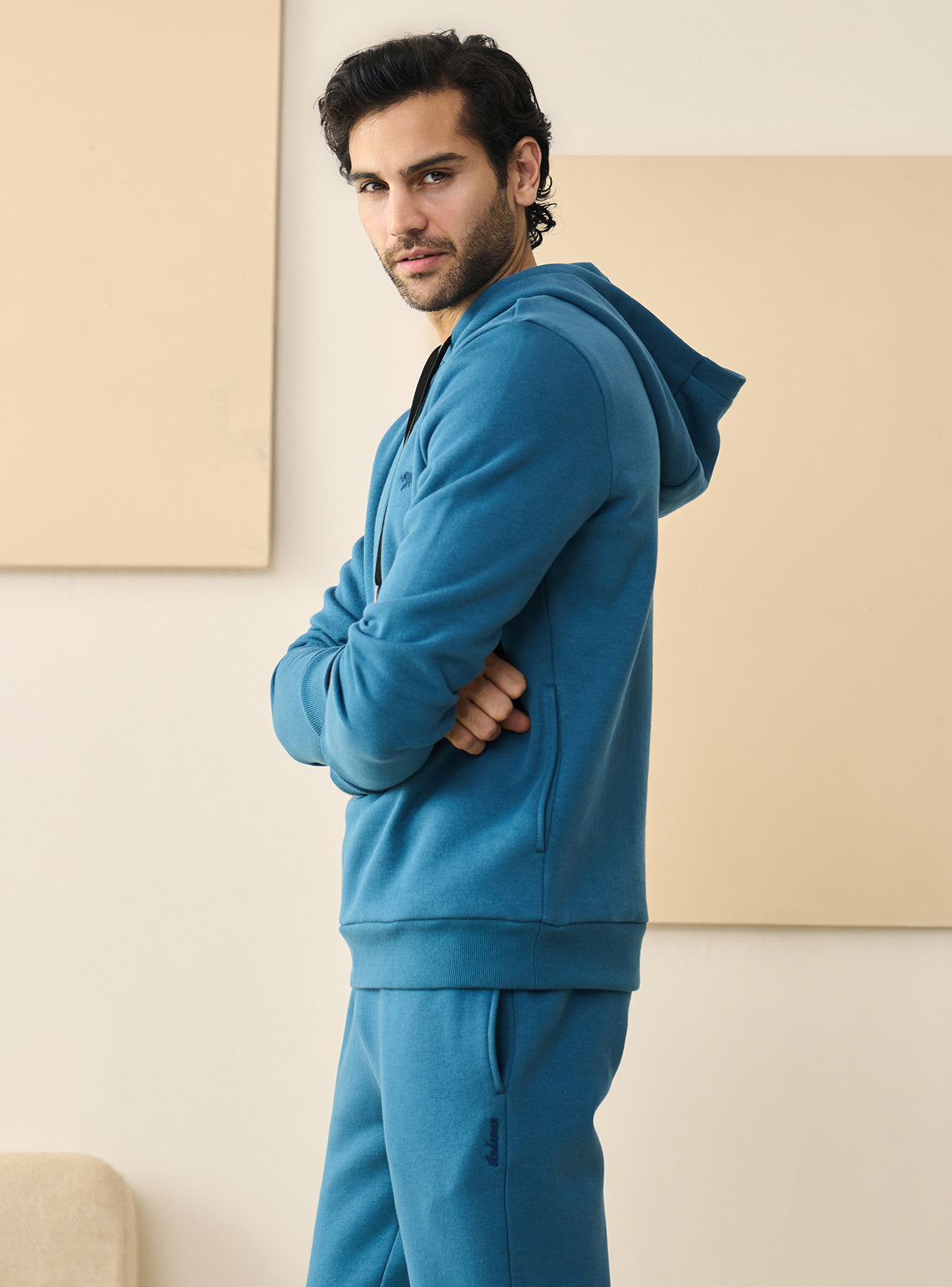 Arctic Blue Fleece Hoodie