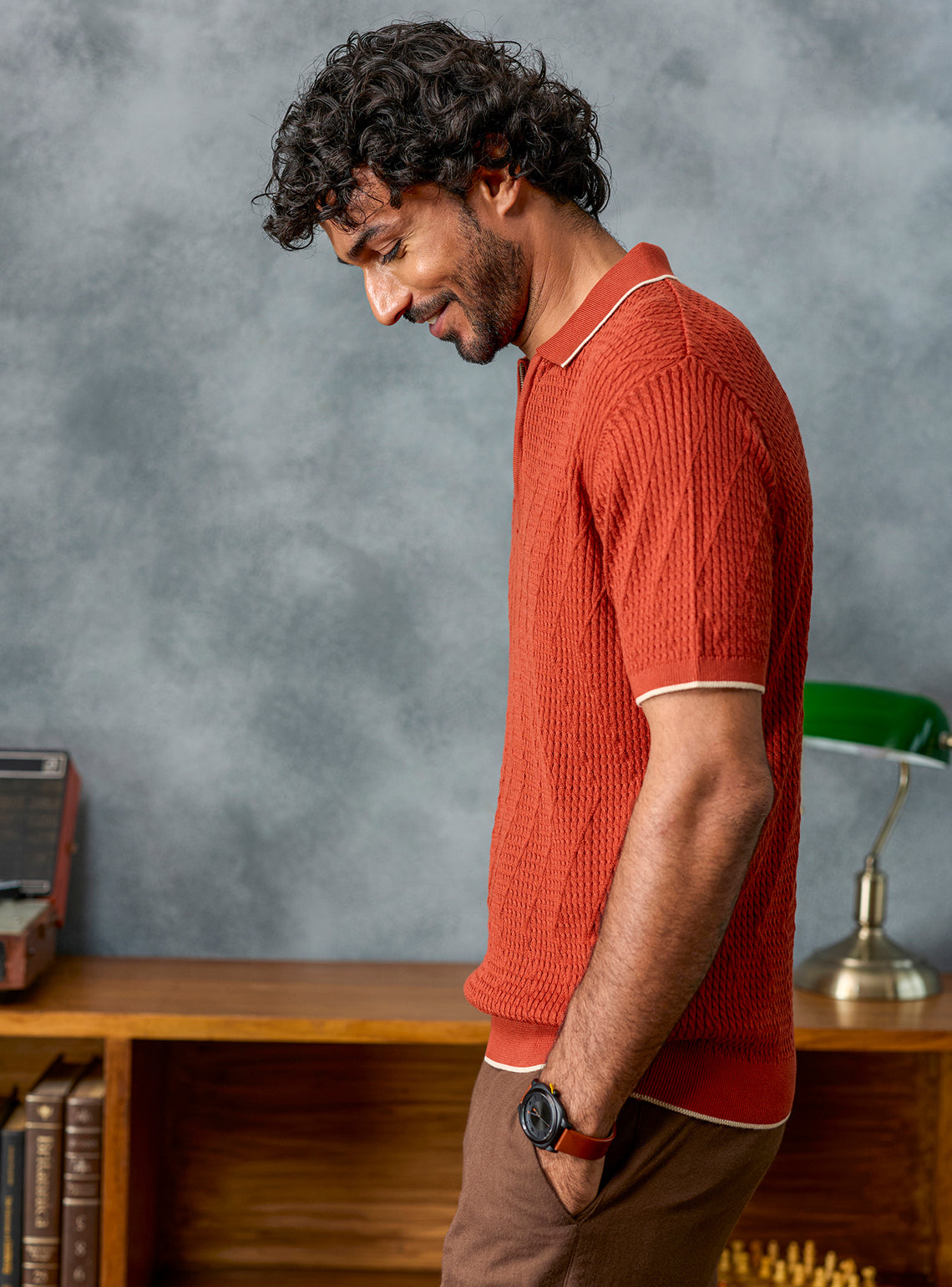 Rally Rust Cotton Cables Polo