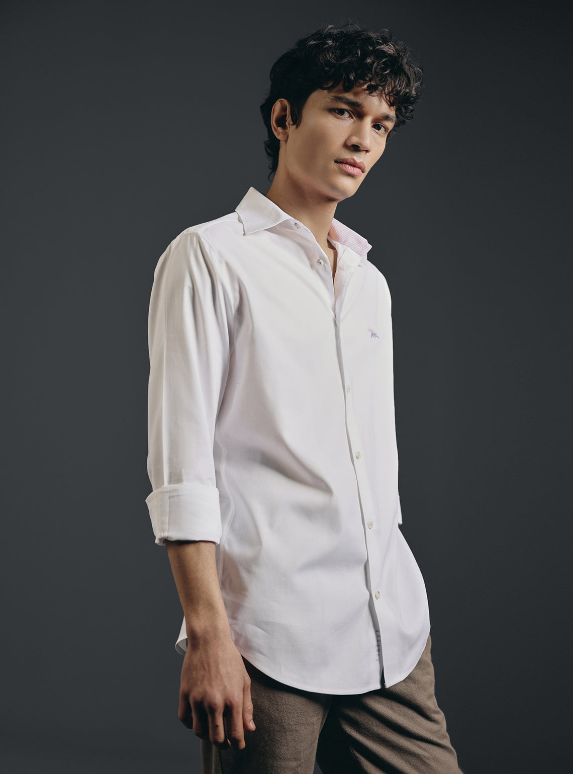 Absolute White Cotton Evening Shirt