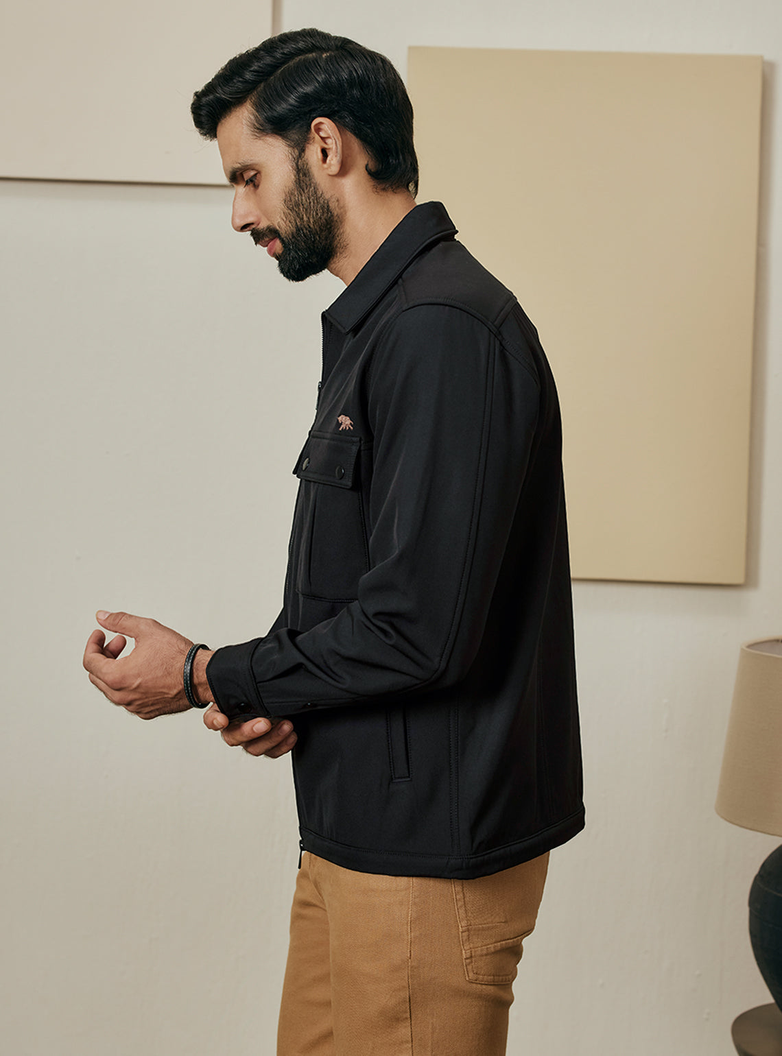 Nightshade Black Poly Rich Jacket