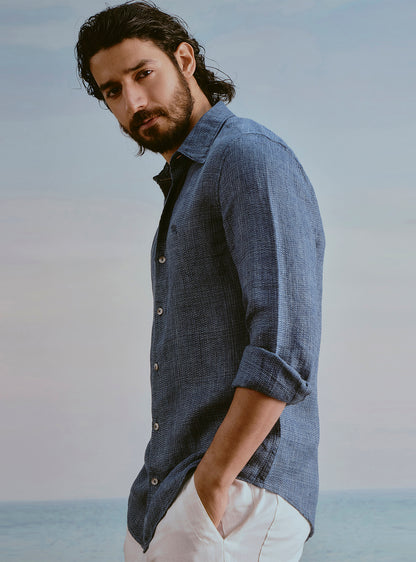 Current Blue Linen Shirt
