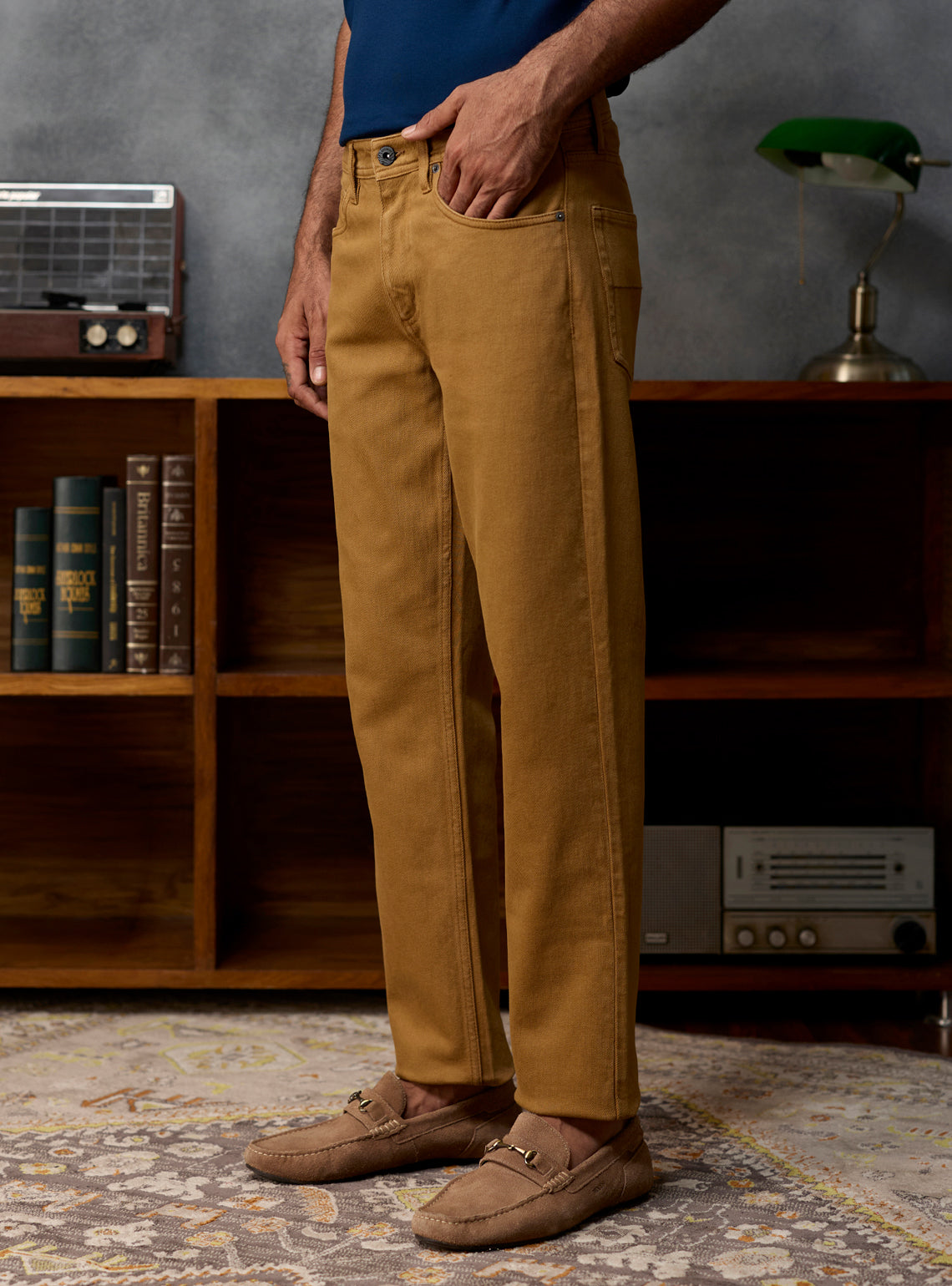 Chestnut Brown Triblend Denim Jeans