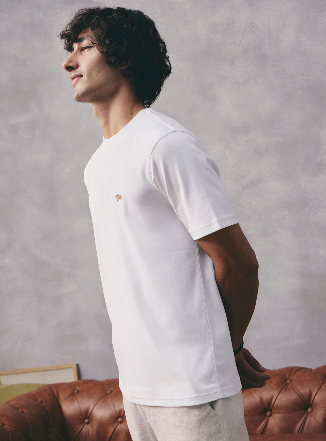 Milk White Supima Cotton Crewneck