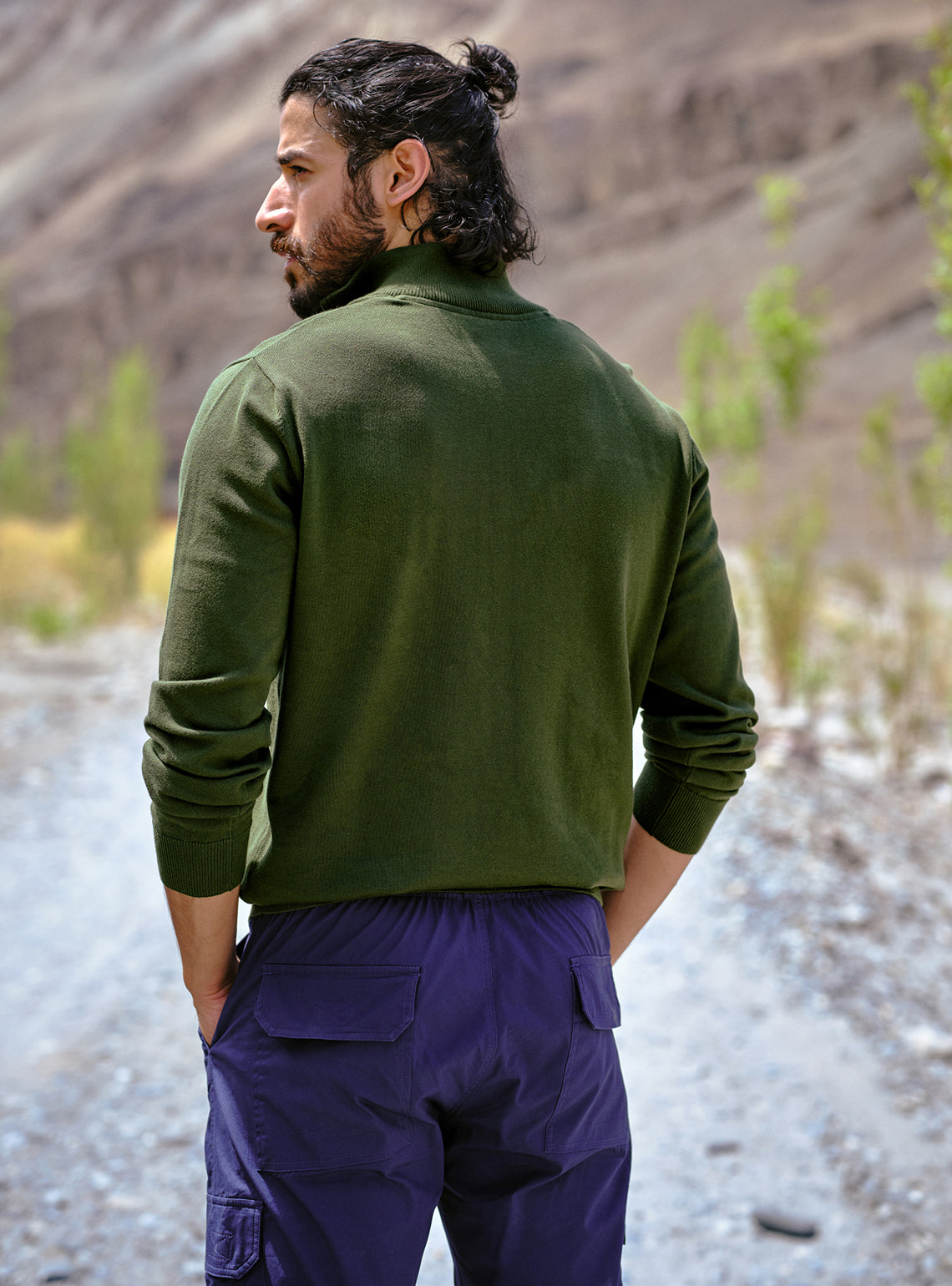 Canopy Olive Cotton Pullover