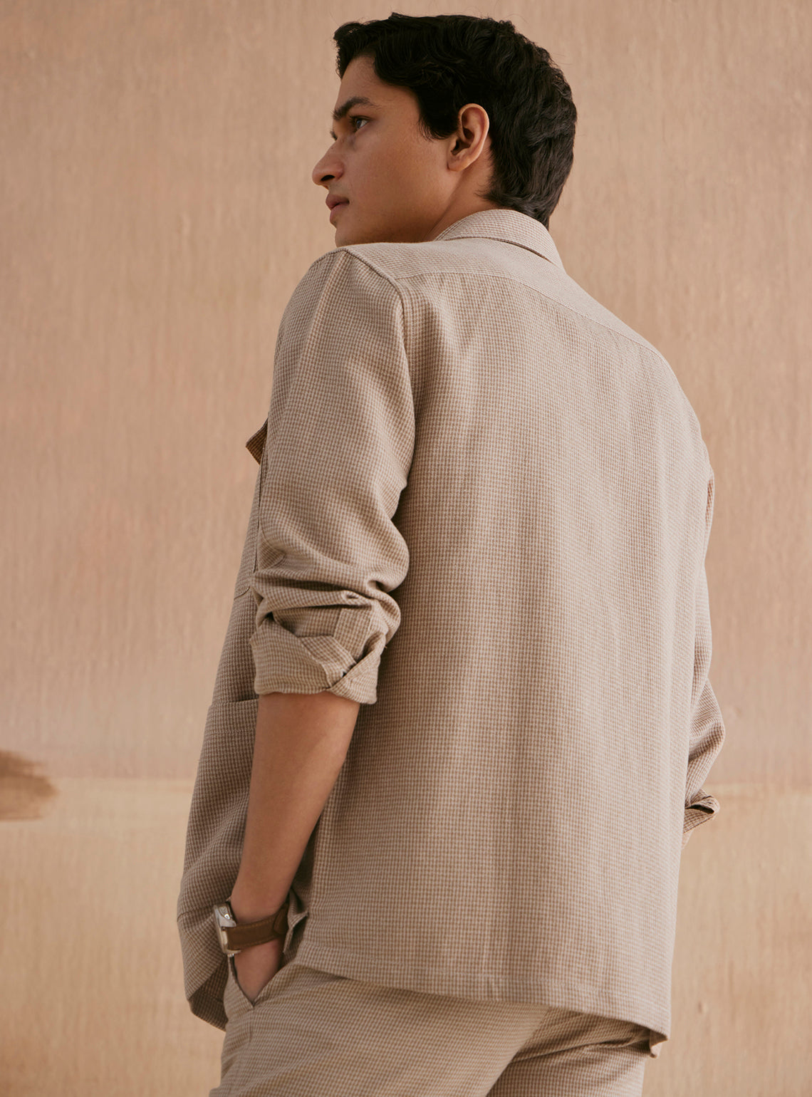 Almond Khaki Cotton Linen