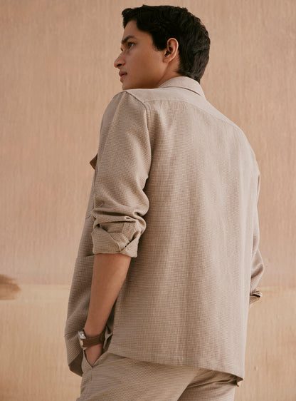 Almond Khaki Cotton Linen