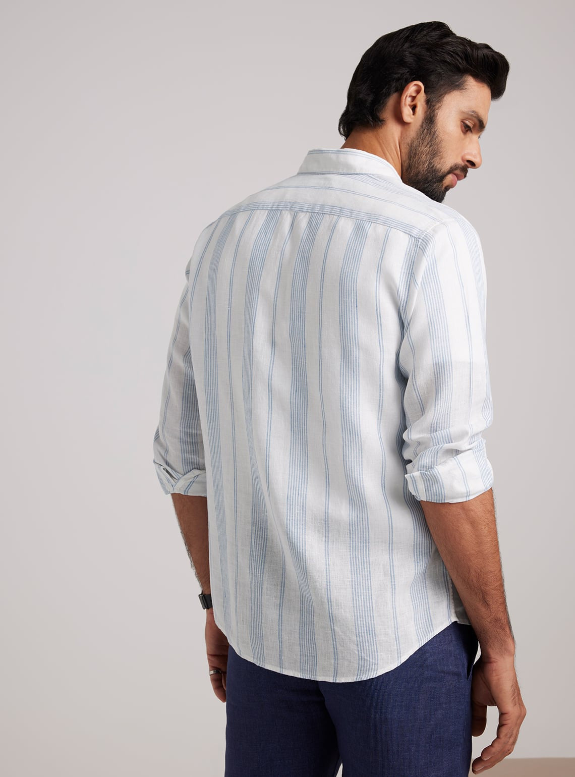 Light Azure Linen Shirt