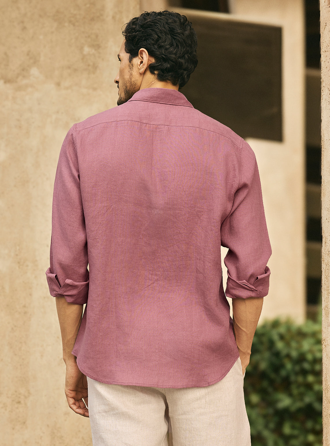 Aurora Pink Linen Shirt