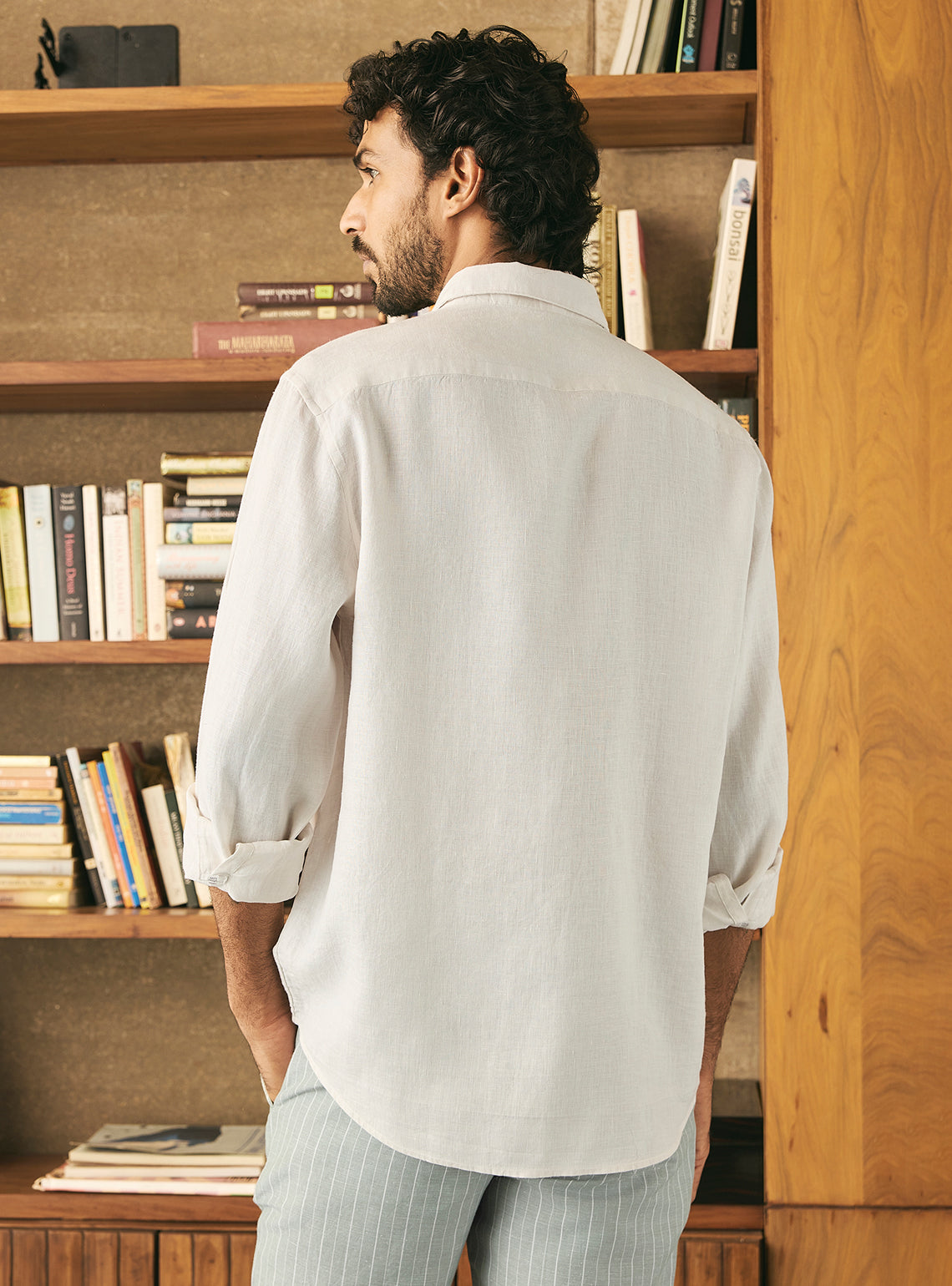 Cosmic Latte European Linen Shirt