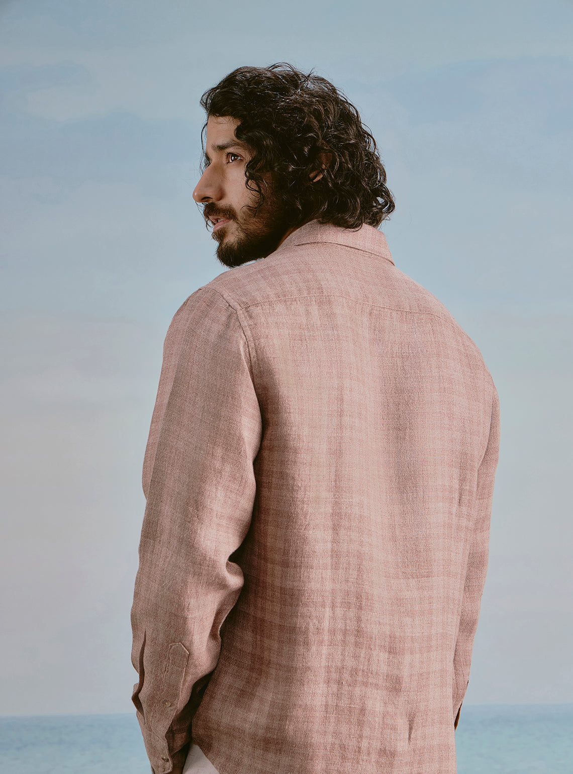 Cove Brown Linen Check Shirt