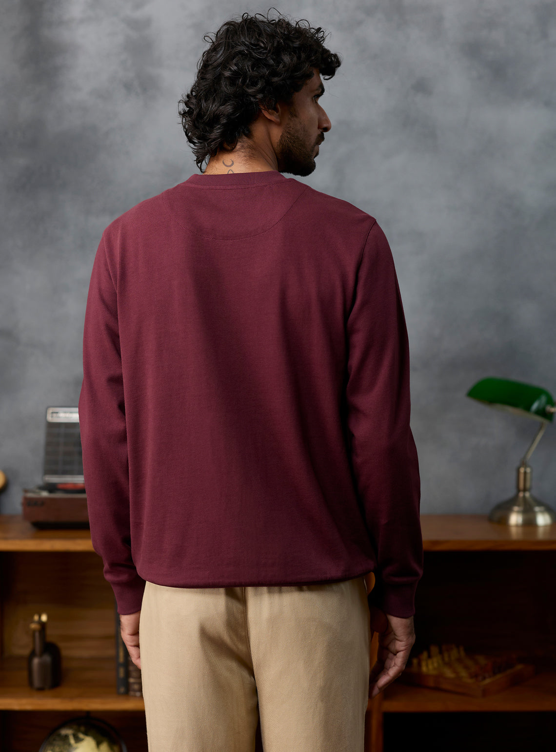 Replay Burgundy Cotton Sweatshirt