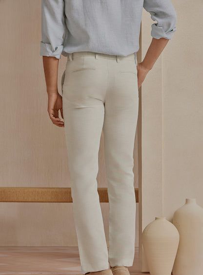 Mist Beige Linen Trousers