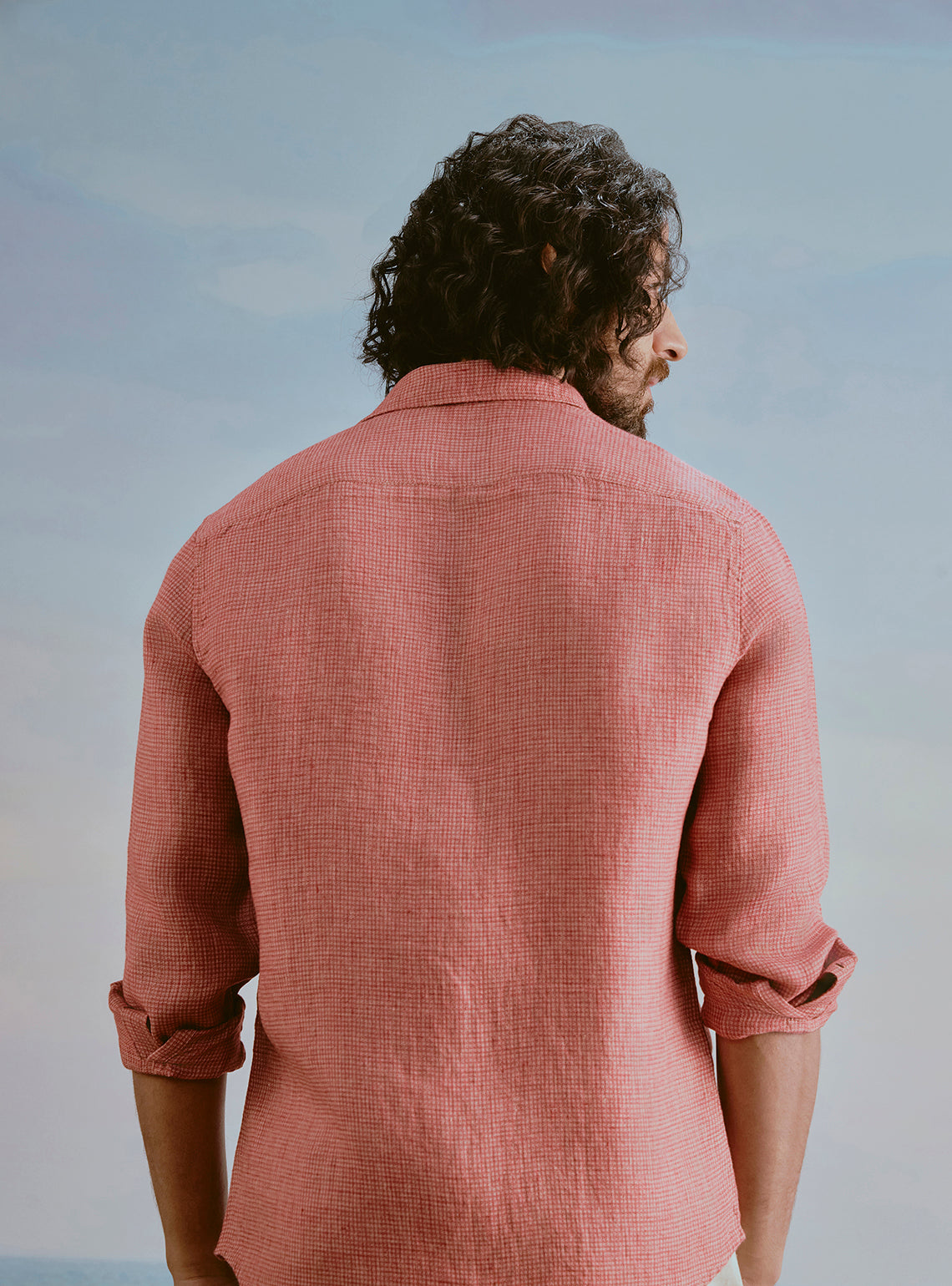 Current Red Linen Shirt