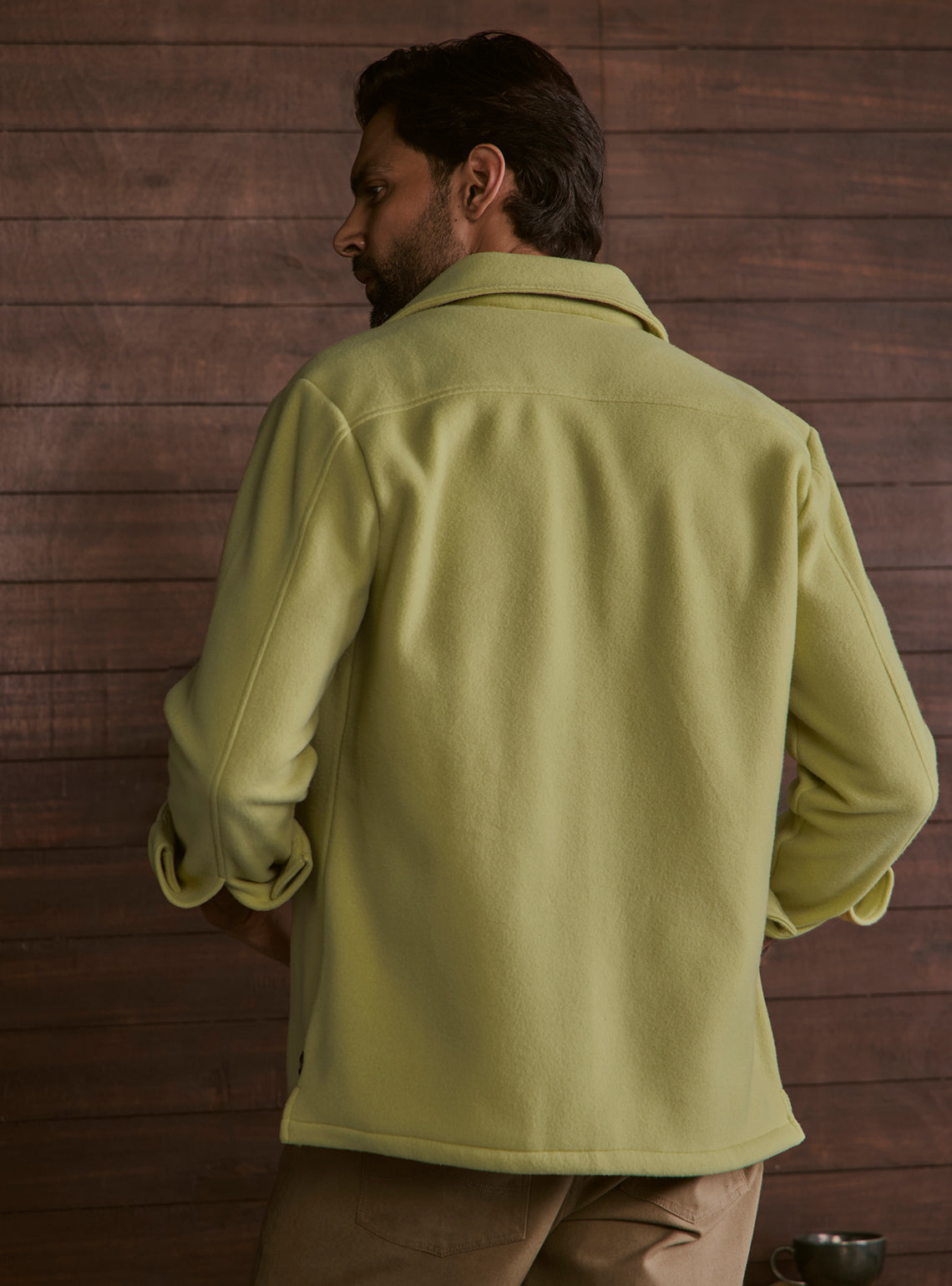 Lush Green Poly Fleece Jacket