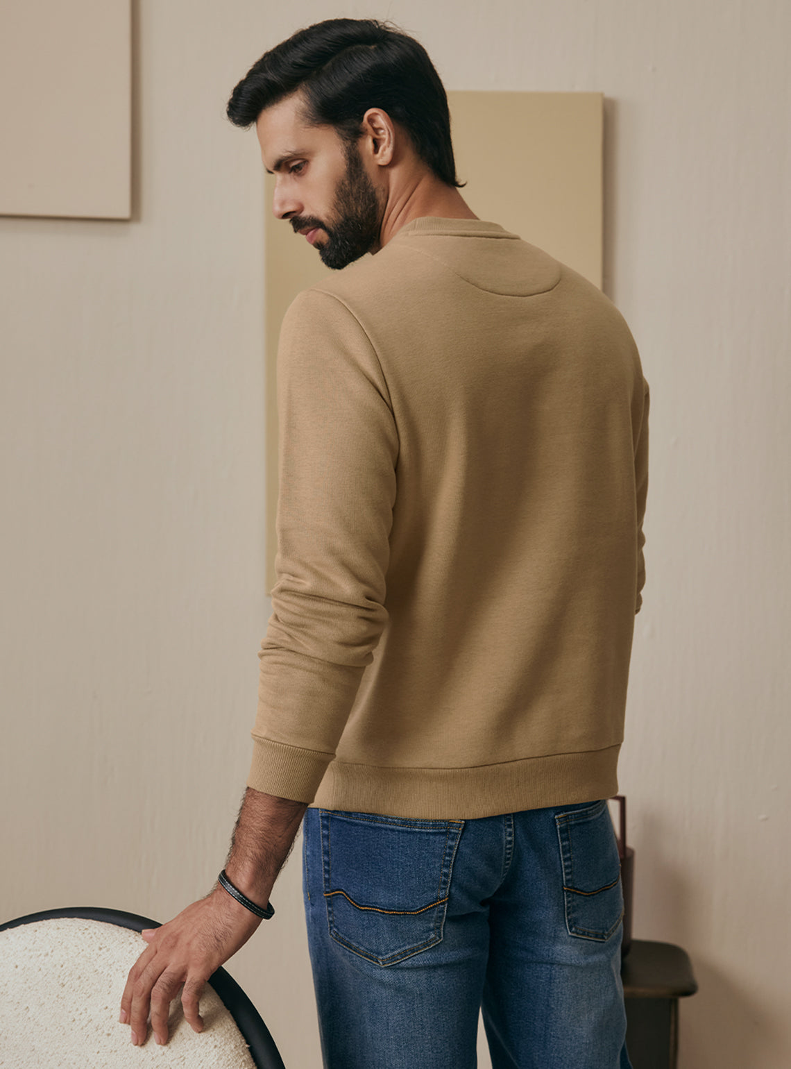 Oat Khaki Fleece Sweatshirt