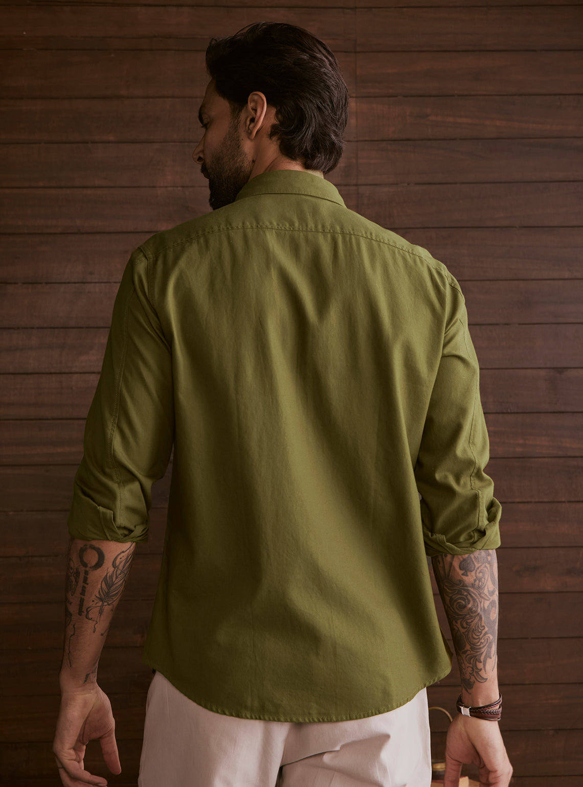 Field Olive Explorer Cotton Shirt