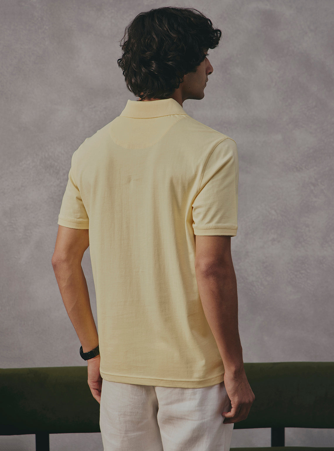 Turmeric Yellow Cotton Polo