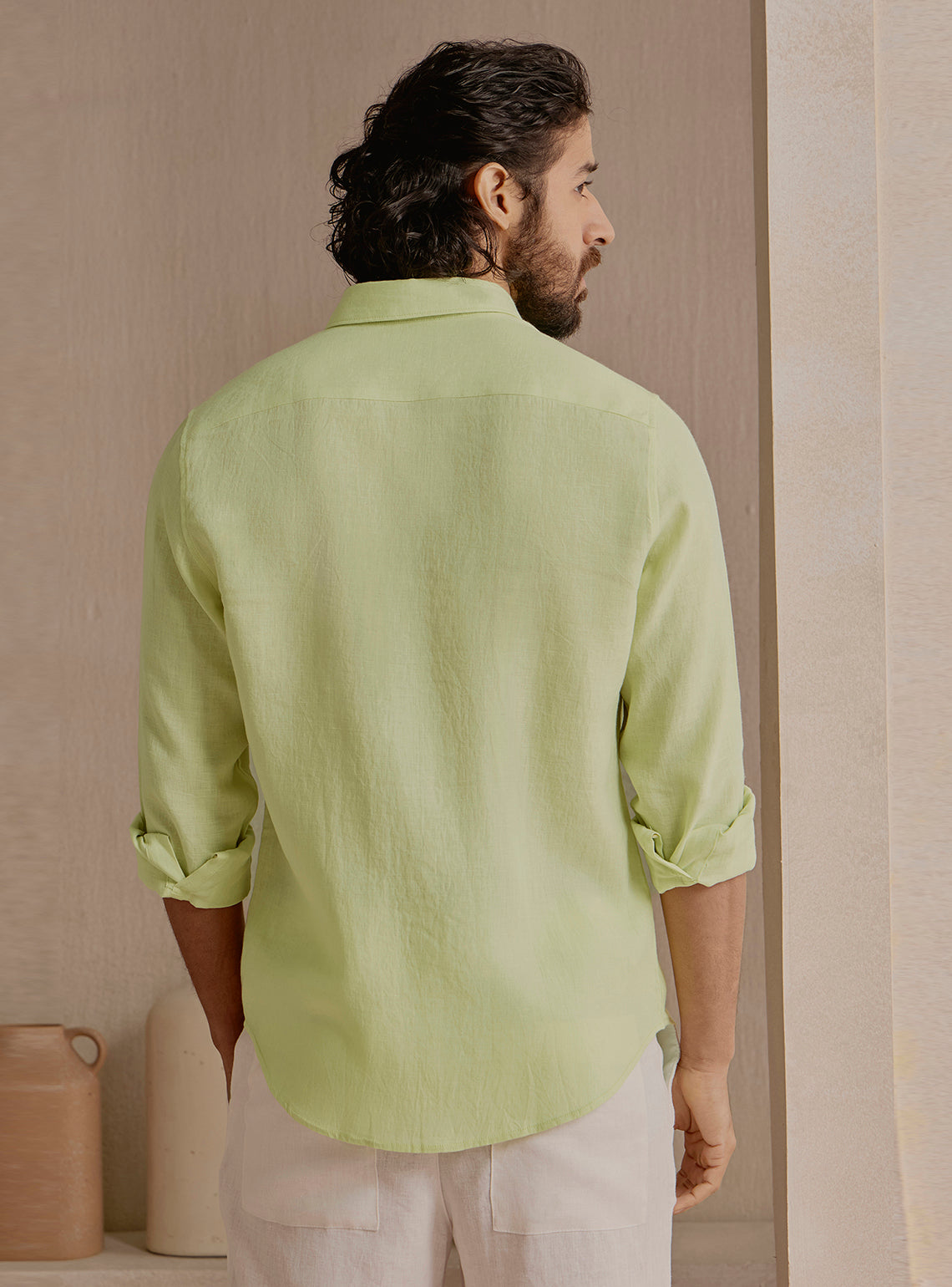 Reef Green Linen Shirt