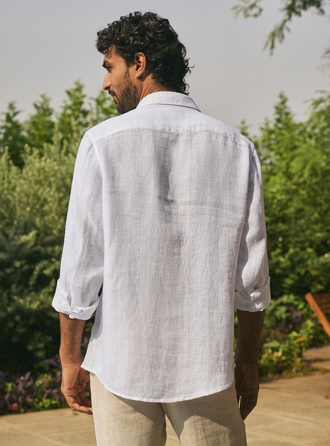 White Tide European Linen Shirt