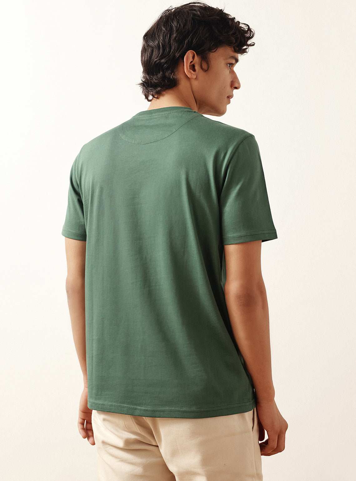 Mineral Olive Cotton Crew