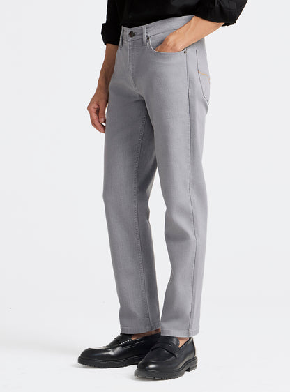 Storm Grey Cotton Blend Jeans