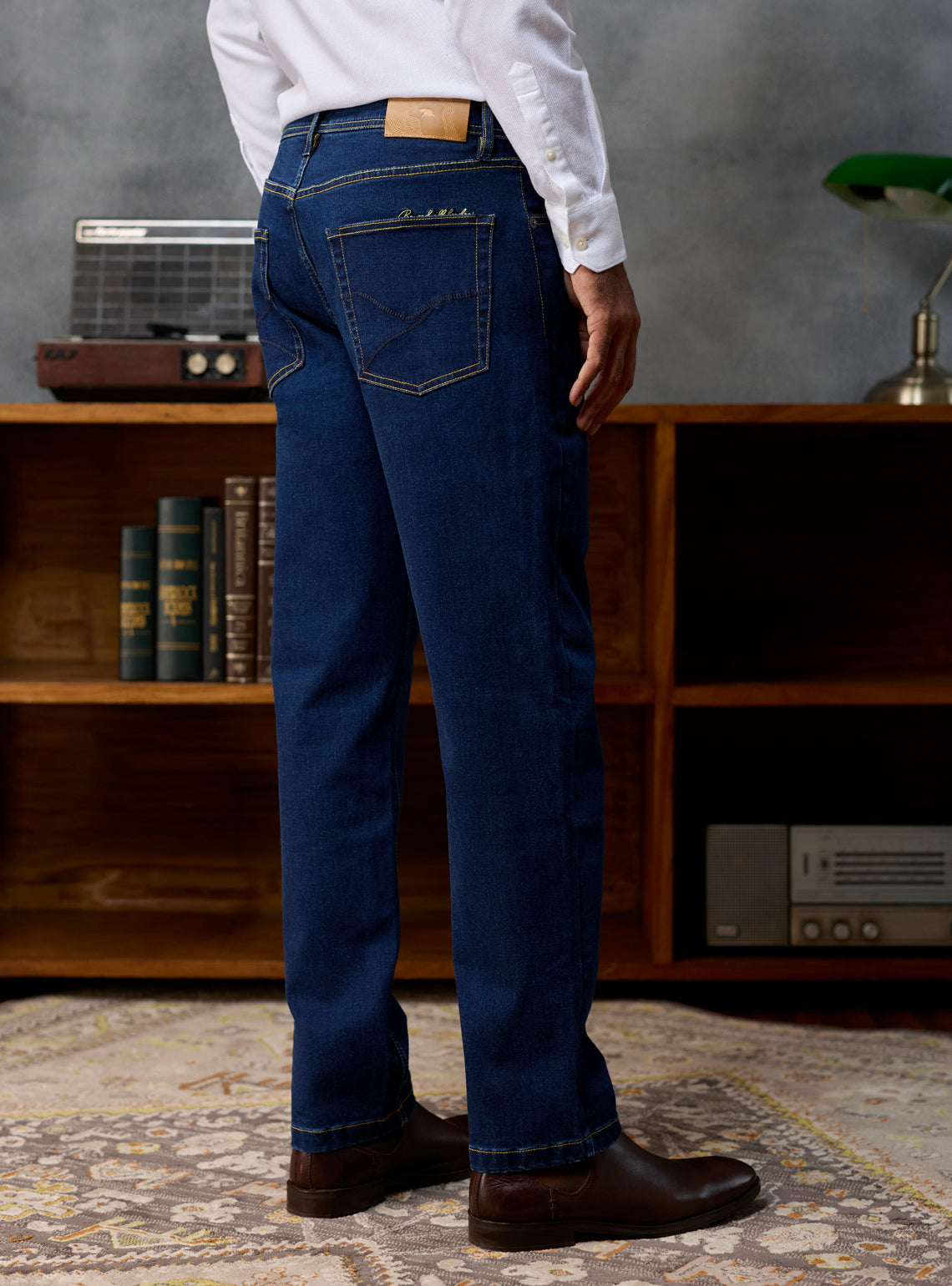 Ink Navy Triblend Denim Jeans
