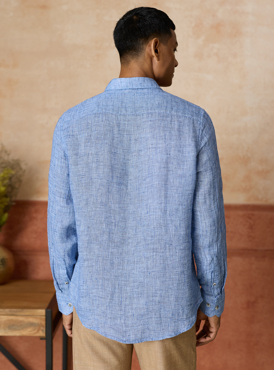 Ocean Wave European Linen Shirt