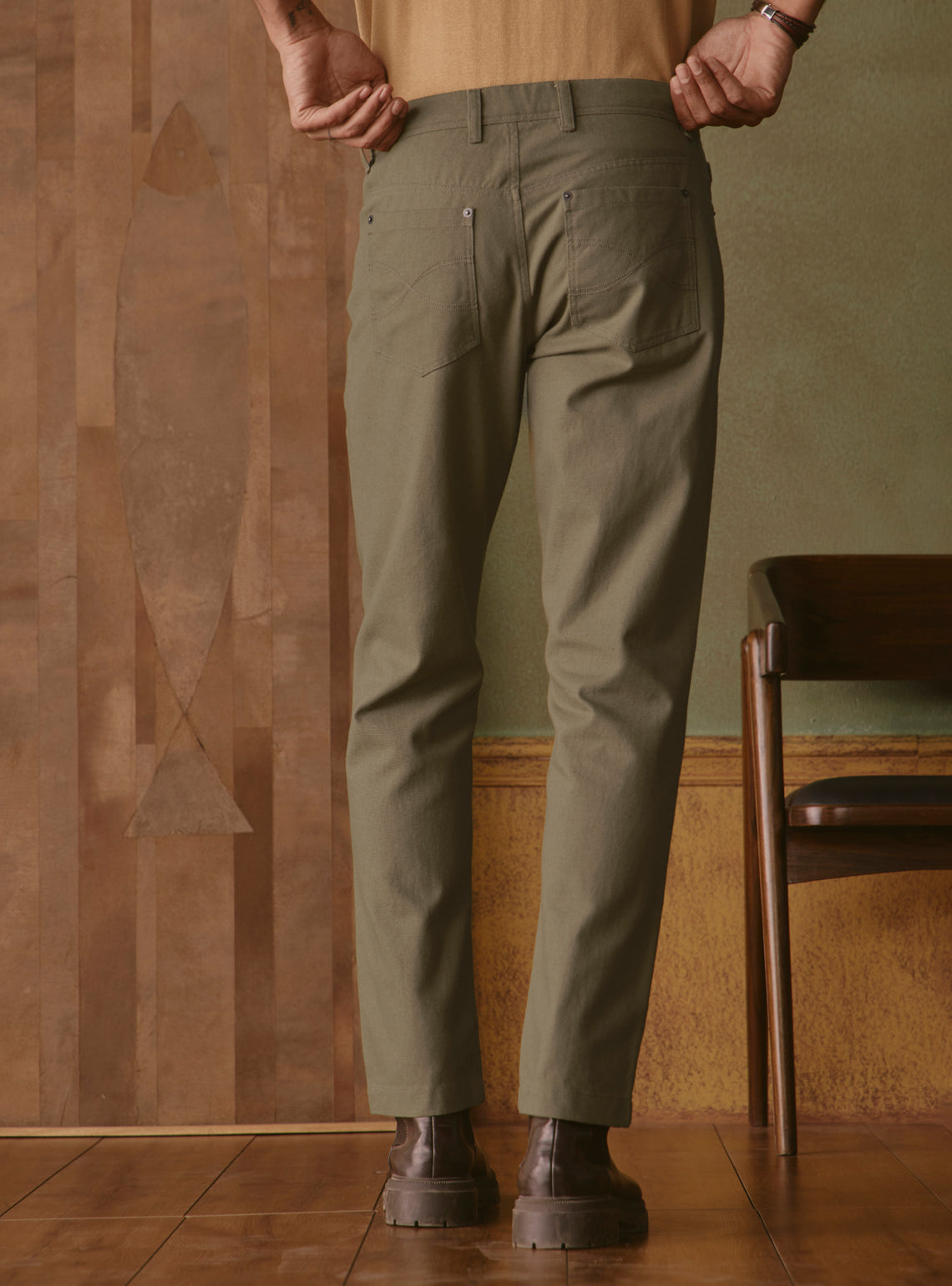 Field Olive Cotton Trouser