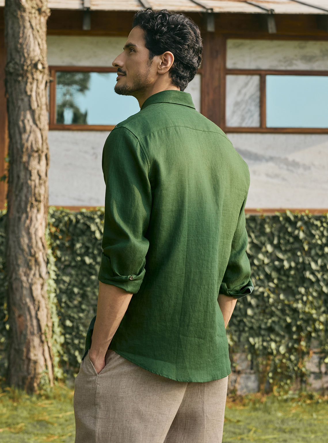 Glade Green European Linen Shirt