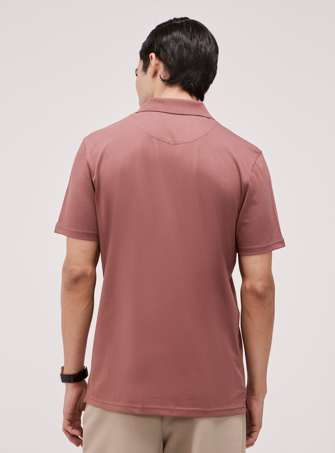 Merlot Burgundy Cotton Jersey Polo
